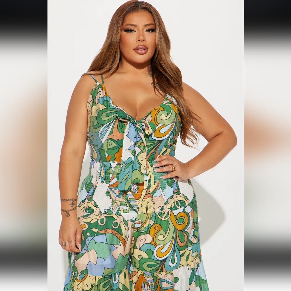 Colorful Patterned Jumpsuit